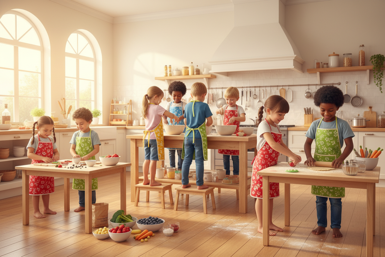 À quel âge initier un enfant à la cuisine ?