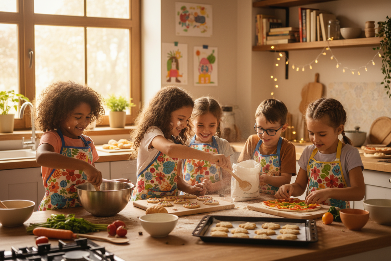 Cuisiner ensemble, une source de créativité pour les enfants
